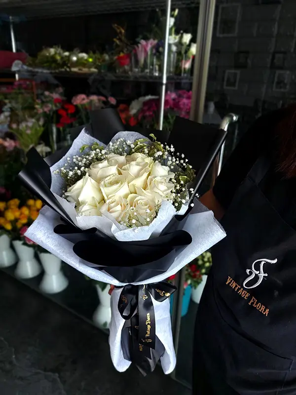 White Rose Bouquet