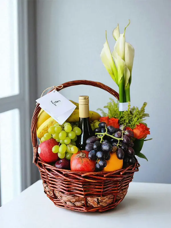Sparkling and Fruit Basket