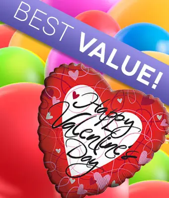 Florist Designed Valentine's Balloon Bouquet