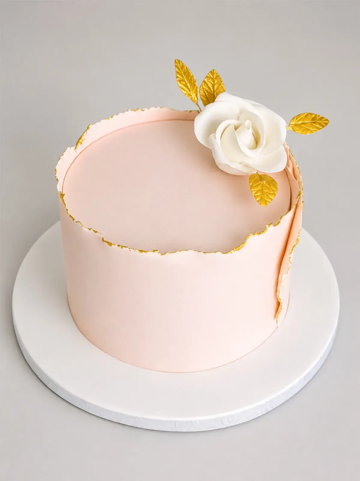 Single Rose Theme Cake