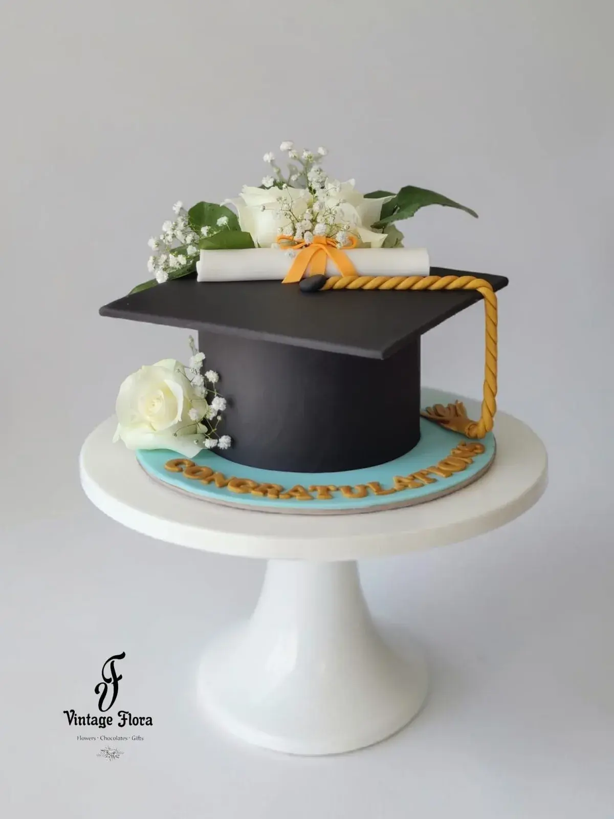 Sweet Success Cake And Flowers