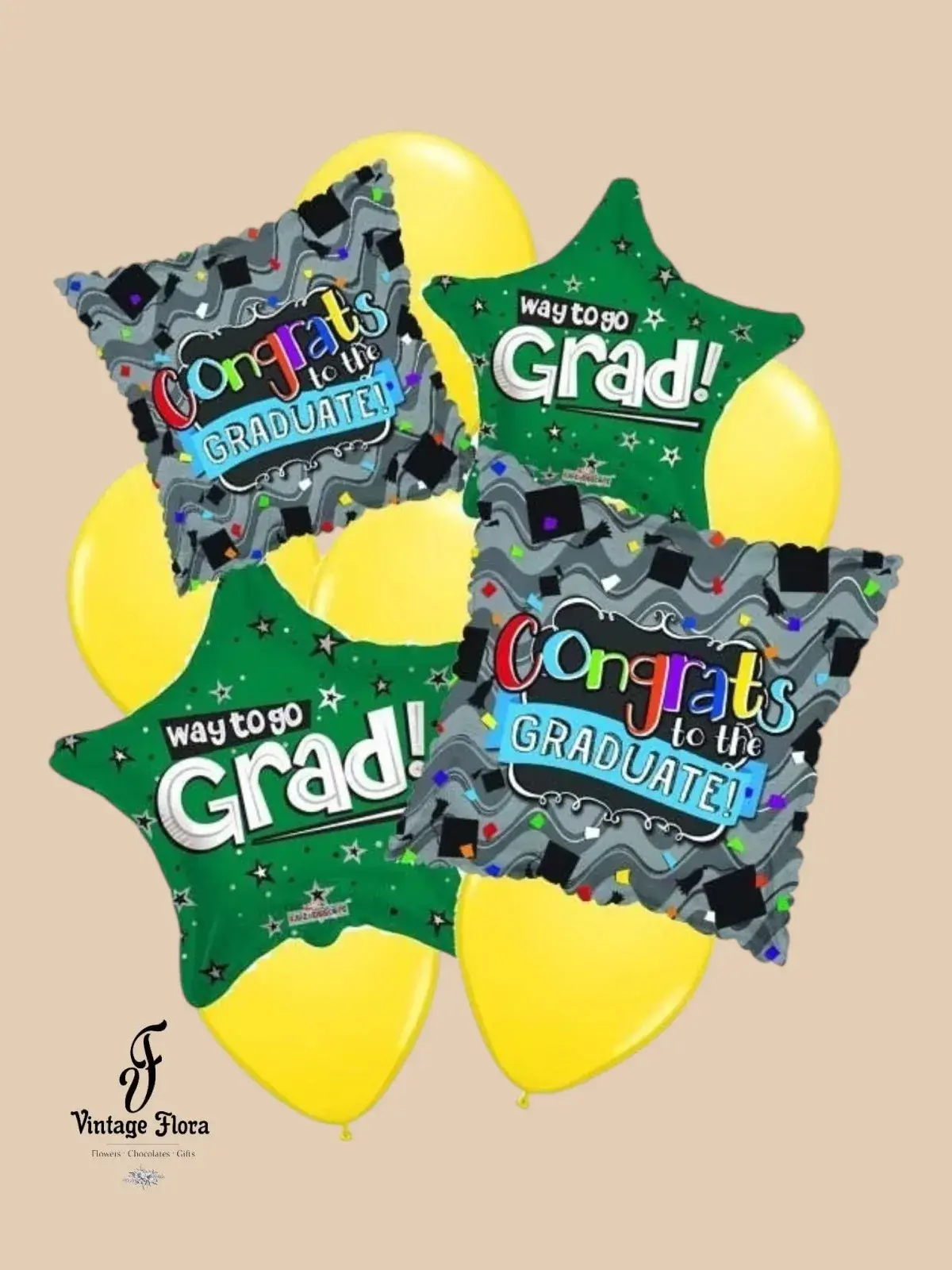 Way To Go Grad Balloon Bouquet