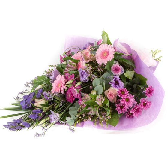 Pink and Lilac Traditional Bouquet (Medium)