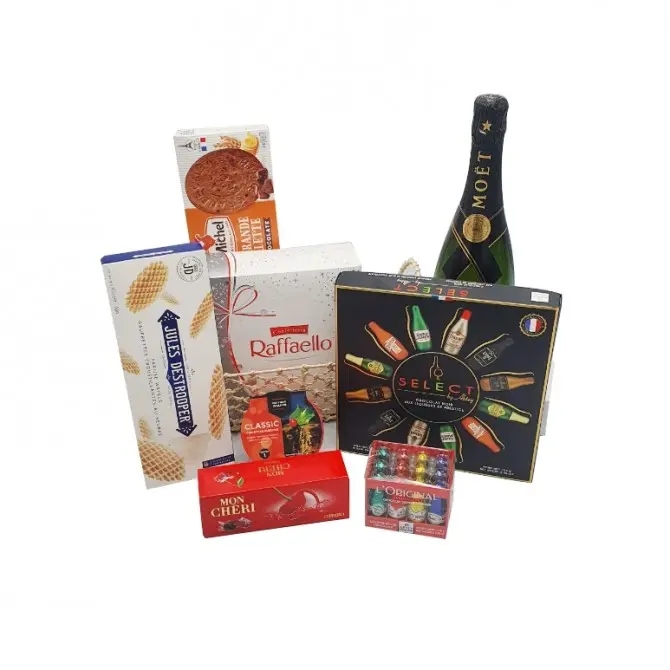 Chocolats, liqueur and sparkles