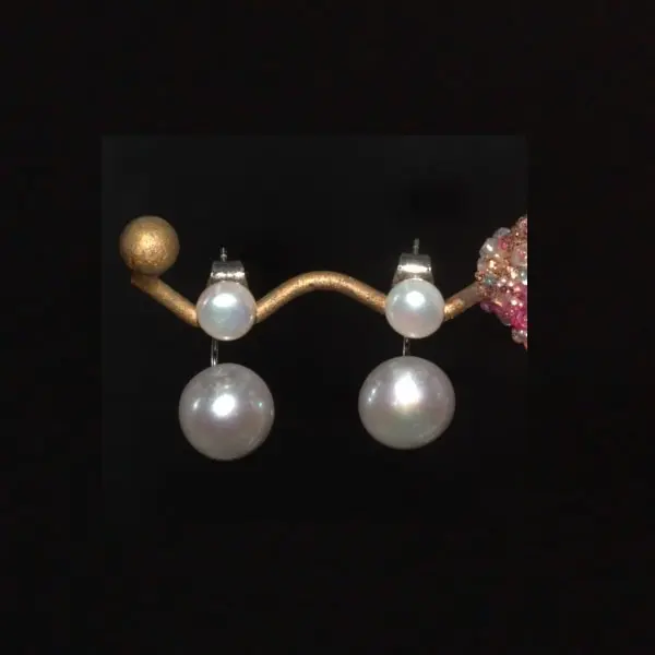 Double Pearl Earrings