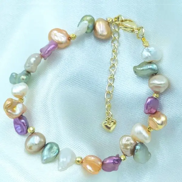 Multicolour Freshwater Pearl Bracelet – Elegant & Colourful Jewellery