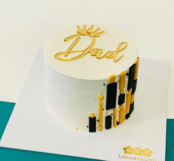 "His Royal Treat" Ribbon Cake