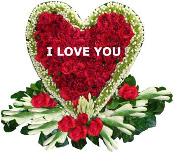 Heart Shaped Roses With 100 Roses