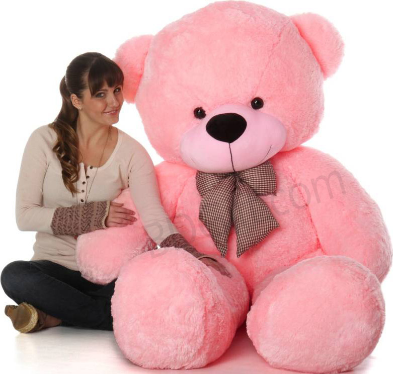 (17) Large Pink Teddy Bear 8 Feet