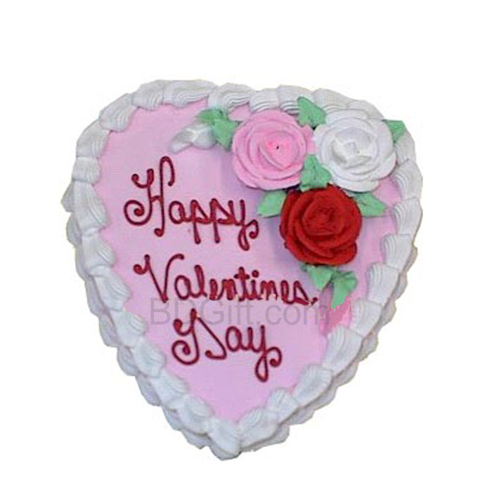 2.2 Pounds Vanilla Heart Cake