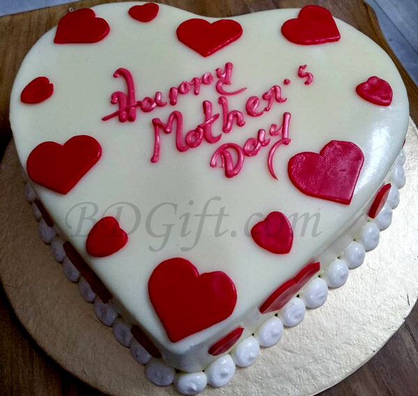2.2 Pounds Vanilla Heart Cake