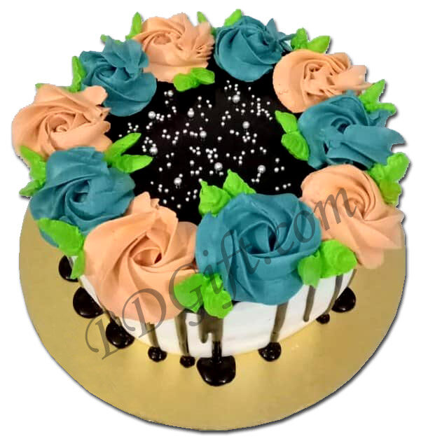 1 Pound Round Shape Chocolate Cake