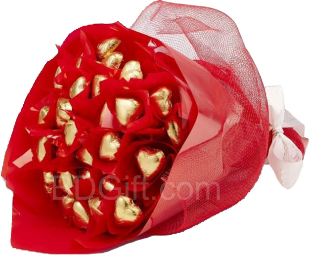 (005) Heart Shaped Chocolate Bouquet