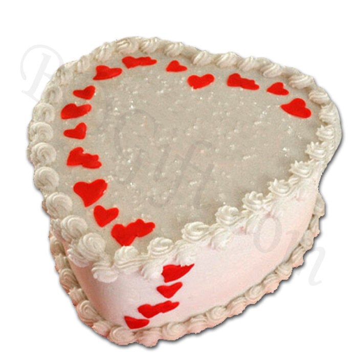 Cooper's - 4.4 Pounds Vanilla Heart Cake