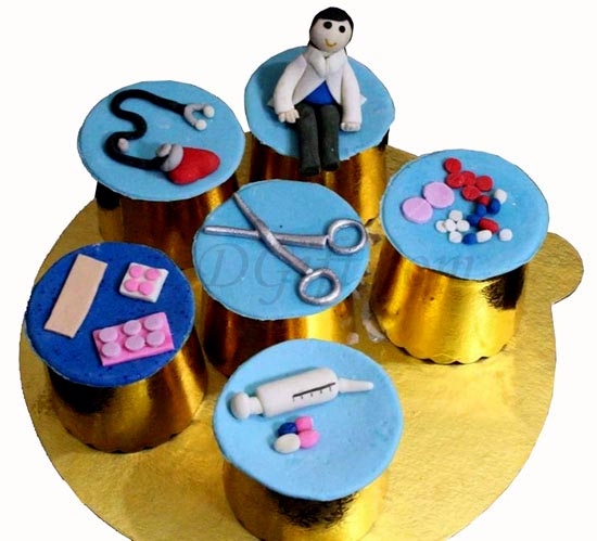 Doctor Themed Cupcakes