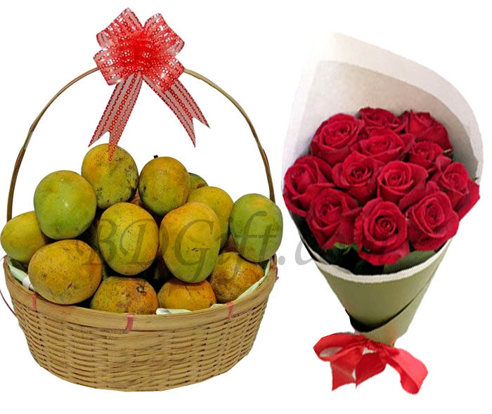 (07) 5 Kg Mango W/ Roses