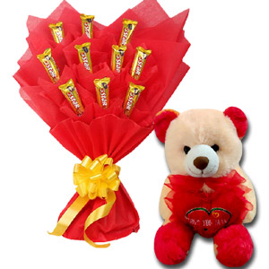Chocolate bouquet and Bear