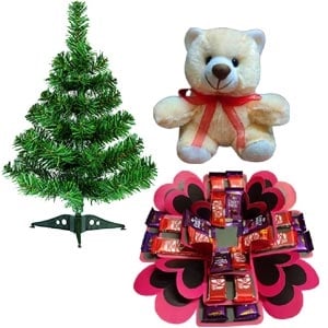 Christmas tree W/ Photo mug & Chocolate basket