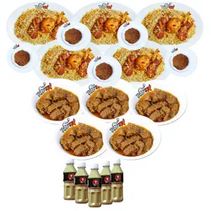 Bashomoti kacchi W/ borhani & beef rezala, Zali Kabab for 5 person