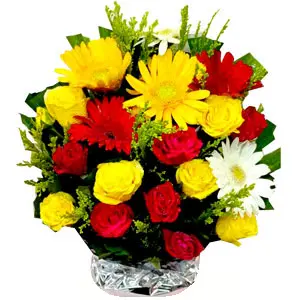 18 Flowers Mix Basket