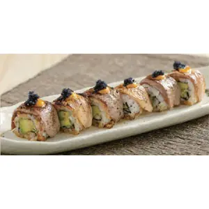 Spicy Aburi Maguro & salmon Roll