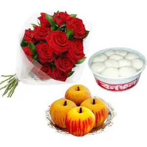 Red Roses W/ Sweets