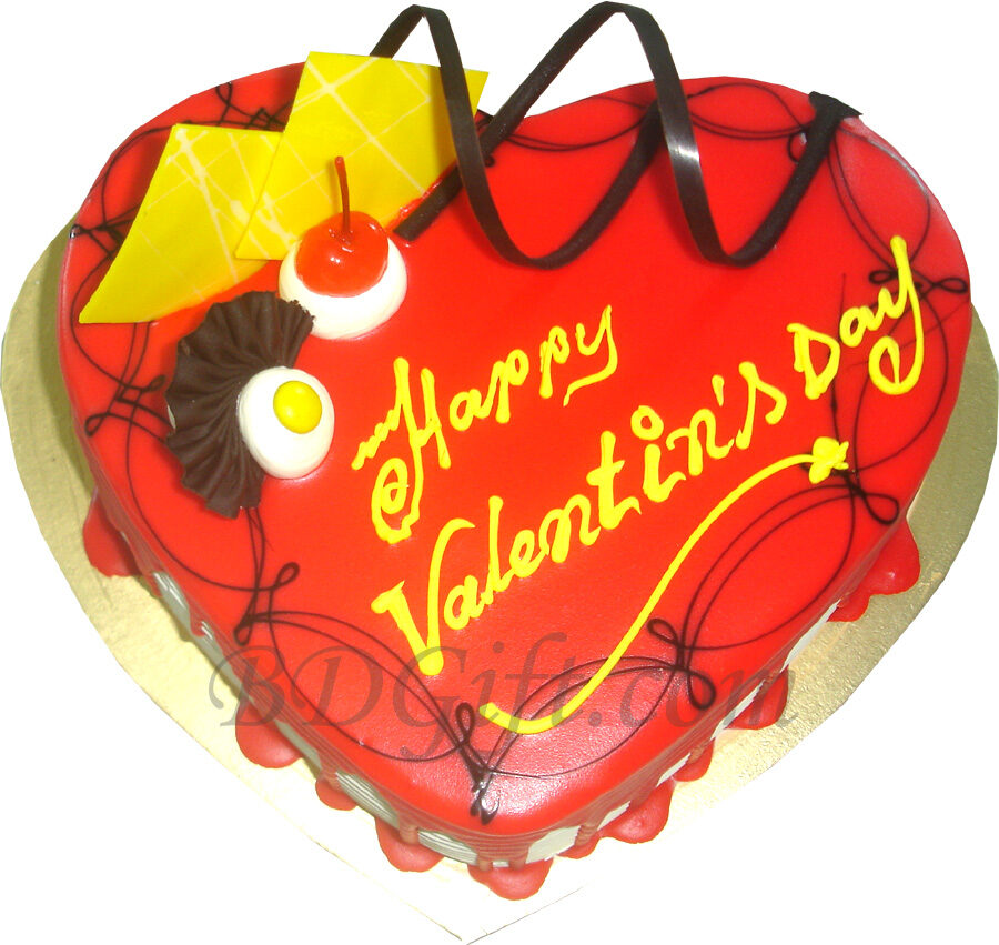 2.2 Pounds Vanilla Heart Cake