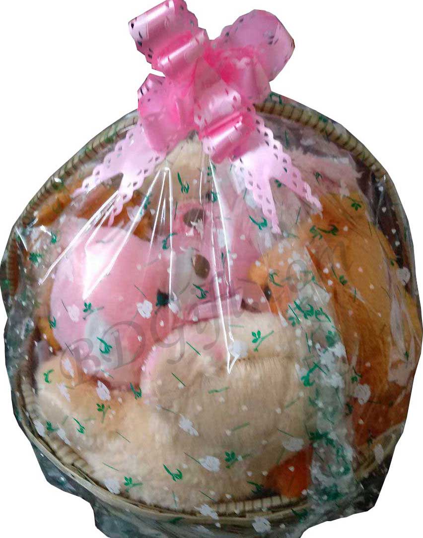 Teddy Bear In A Basket