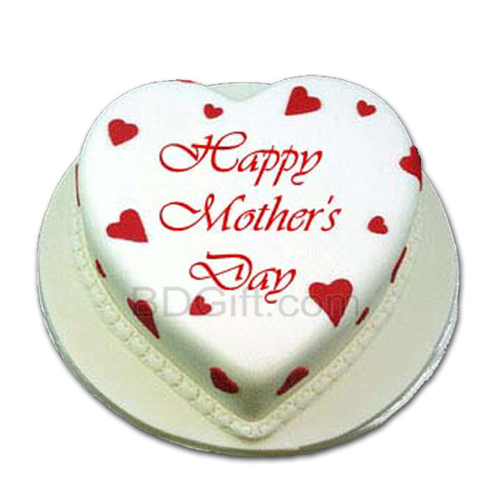 (06) 2.2 pounds Vanilla Heart Cake