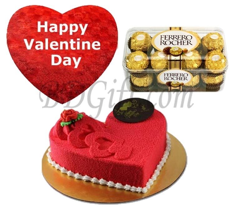 Cake W/ Pillow & Chocolate