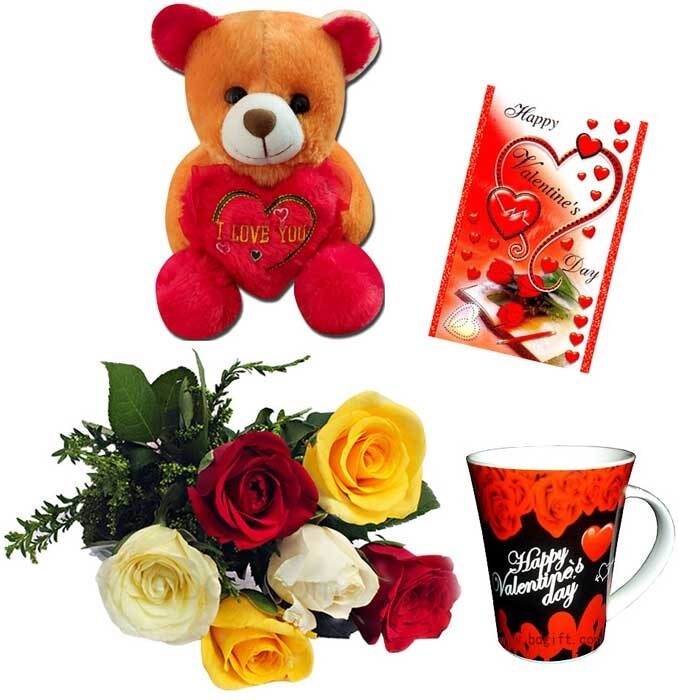 Flower W/ Teddy Bear