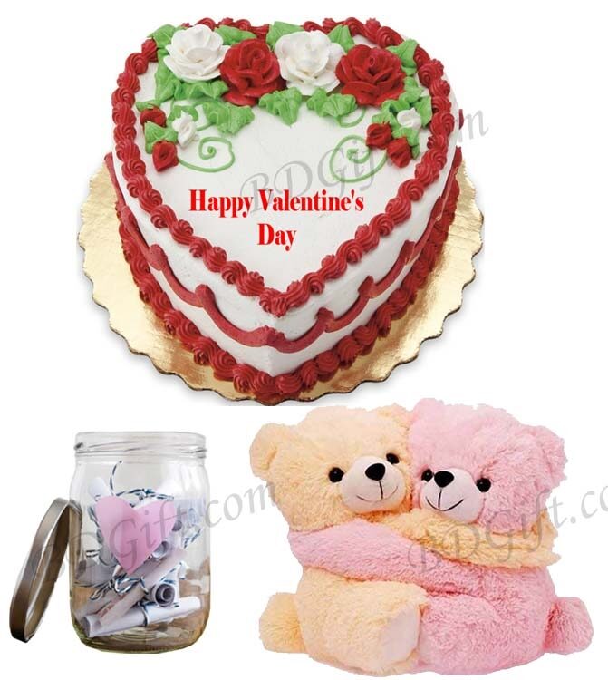 Cake W/ Teddy Bear
