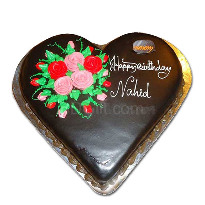 2.2 Pounds Rich Chocolate Heart Cake