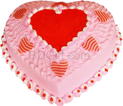 3.3 pounds Vanilla Heart Cake