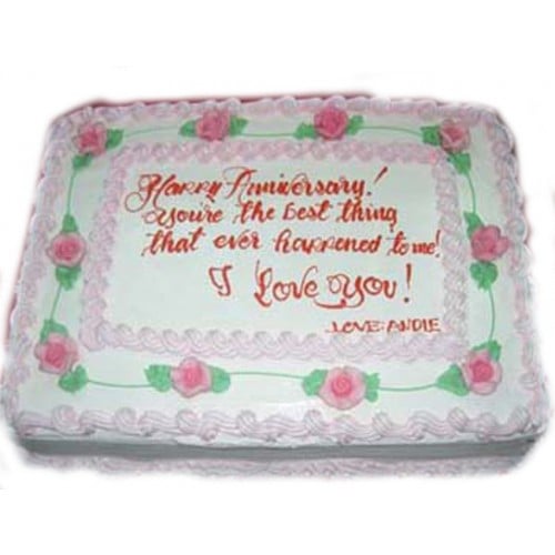 Simply Elegant Cake (12 X 16)
