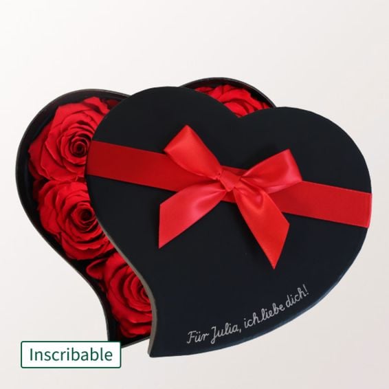 Personalizable Eternal Rose Heart