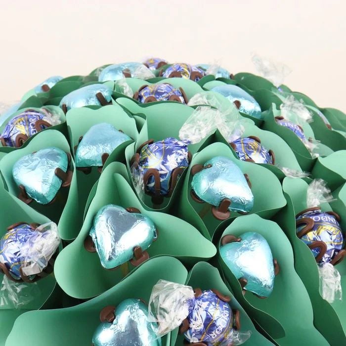 Aqua Lindt Chocolate Bouquet Medium