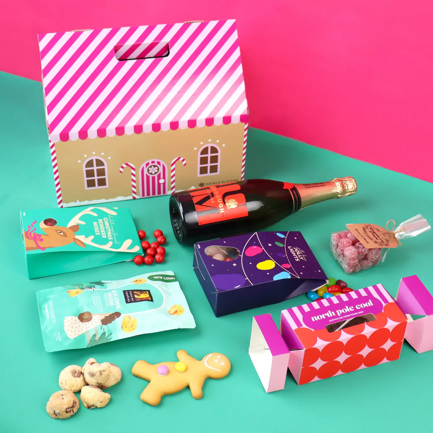 Gingerbread House Hamper - Sparkling Wine