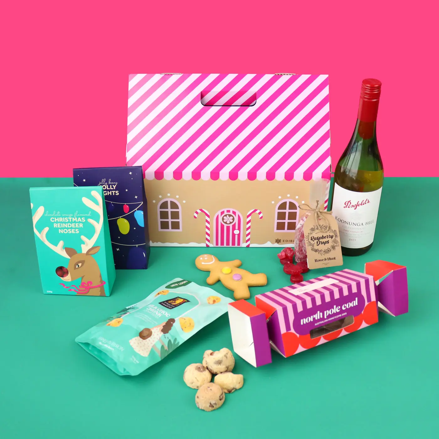 Gingerbread House Hamper - White Wine