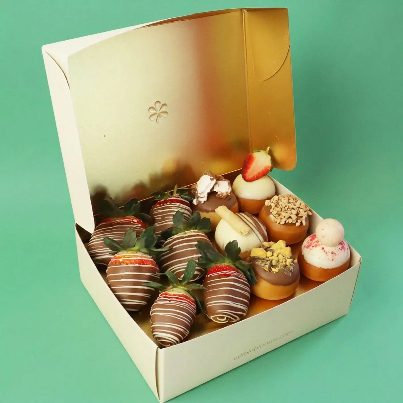 Gourmet Donut and Strawberry Gift Box