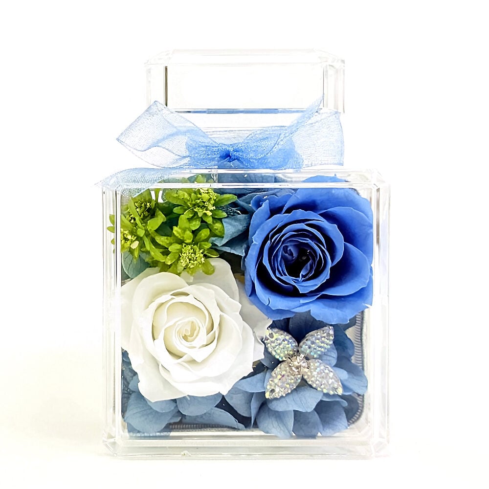 Preserved Flower Arrangement - Perfume Blue