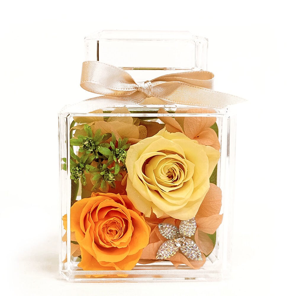 Preserved Flower Arrangement - Perfume Orange