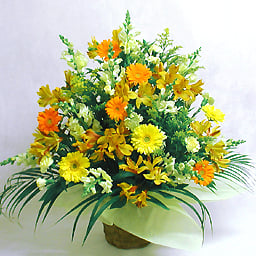 Gorgeous seasonal arrangement/warm colors