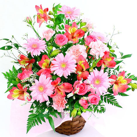 Seasonal arrangement, pink