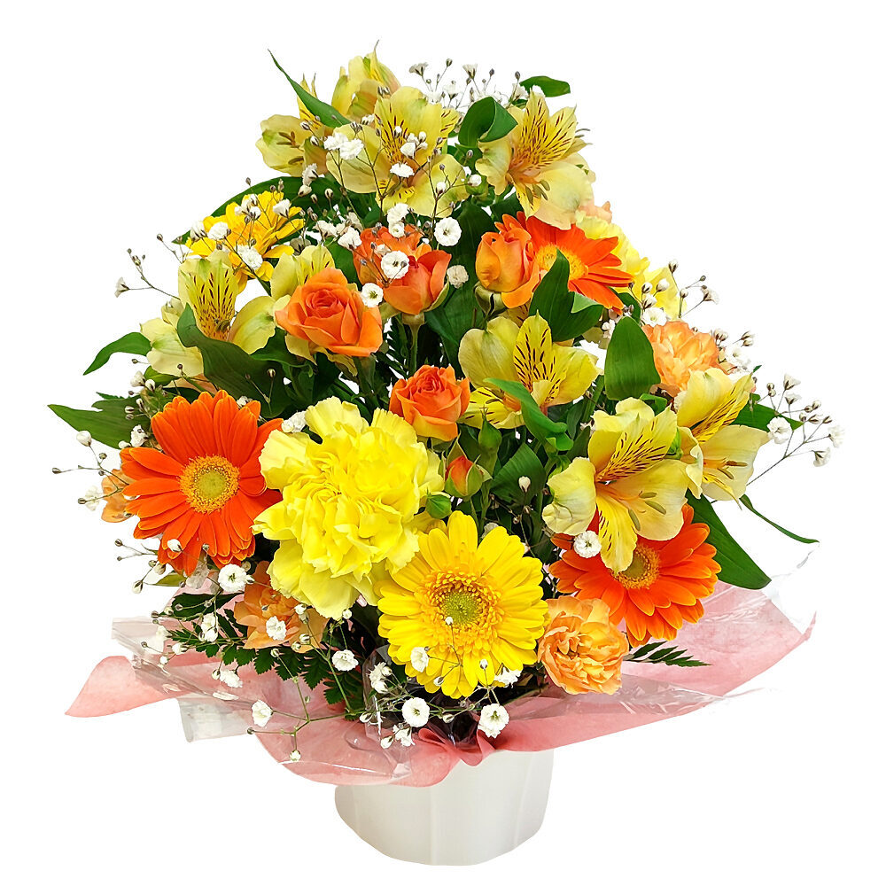 Seasonal arrangement/warm colors