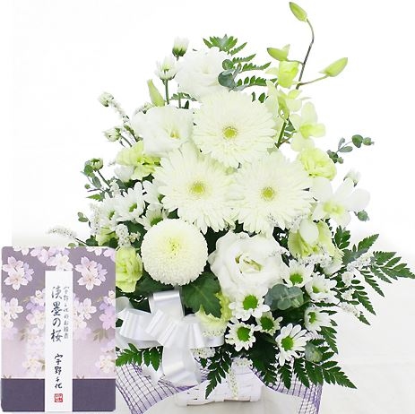 Offering Arrangement (Omakase Standard) + Incense Stick "Usuzumi no Sakura"