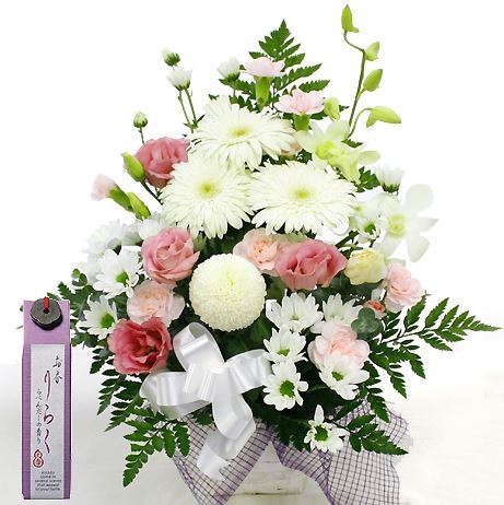 Offering Arrangement (Omakase Standard) + Incense stick "Riraku"