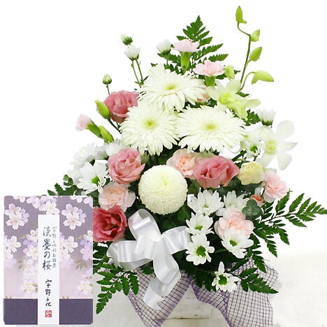 Offering Arrangement (Omakase Standard) + Incense Stick "Usuzumi no Sakura"