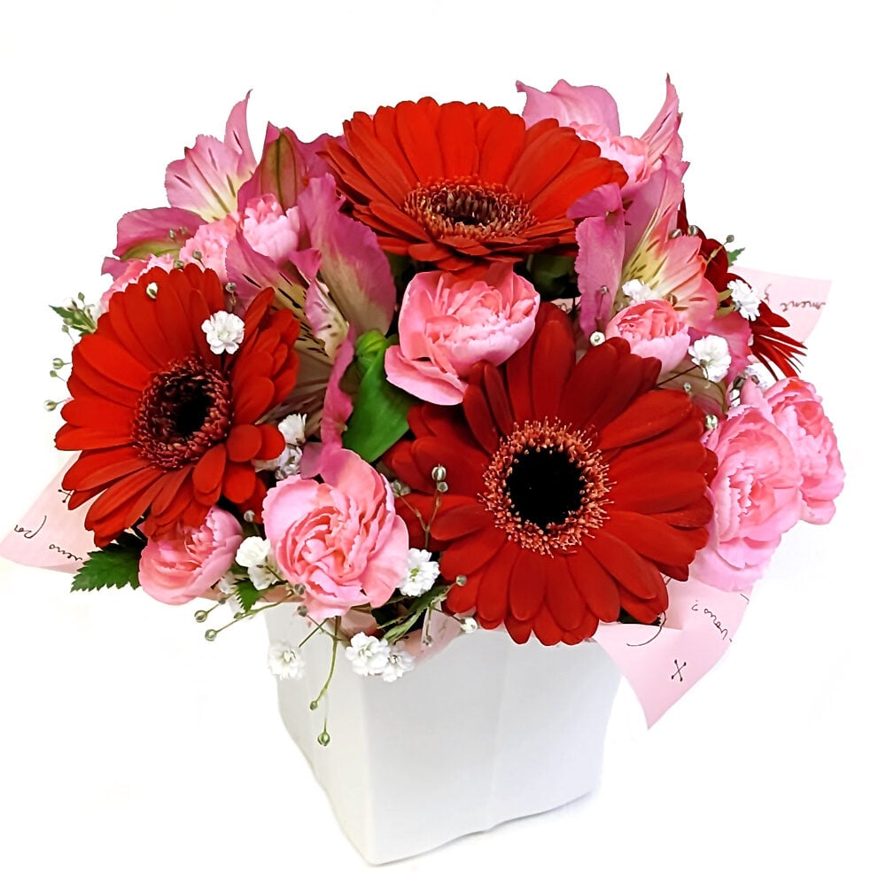 Omakase Arrangement・Lovely・Round Red Pink