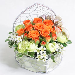 Designers Arrange-Orange Spray Roses